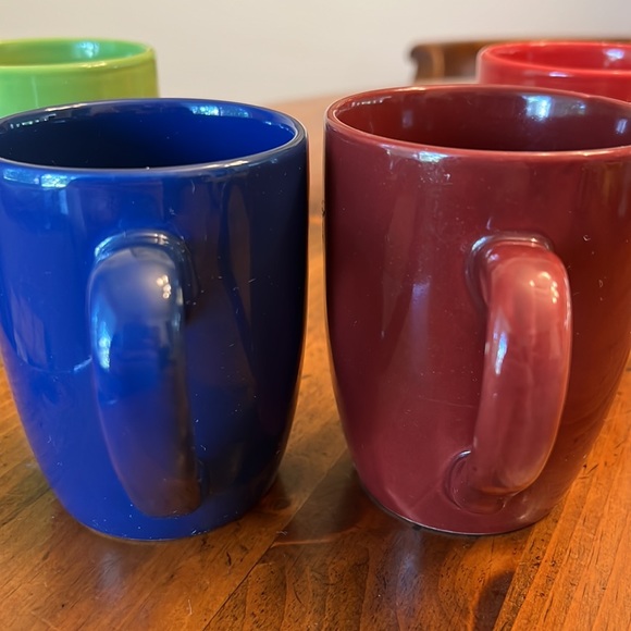 Royal Norfolk Coffee Tea Mugs - Set of 4 Red, Green, Blue and Purple - Picture 8 of 16